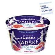 Varškė GRAIKIŠKA AMFORA PROTEIN su figomis, 200g.