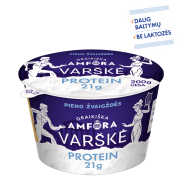 Varškė GRAIKIŠKA AMFORA PROTEIN. Natūrali, liesa, 200g.