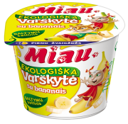MIAU EKO varškytė su bananais, 100g